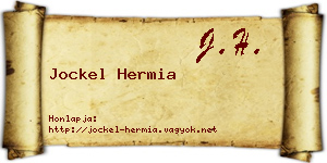 Jockel Hermia névjegykártya